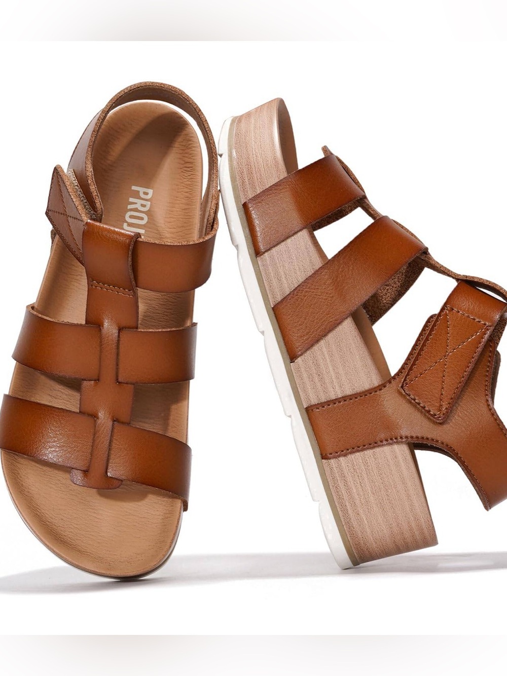Platform Sandals Women -Comfortable Memory Foam InsoleLadies Wedges - Non Slip